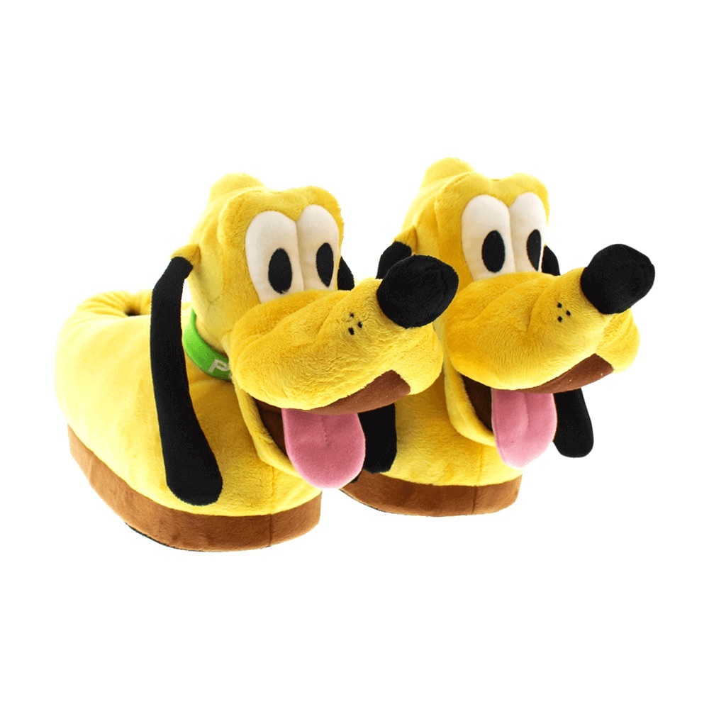 Disney Pluto Slippers by Happy Feet 
M/L  (EUC)
